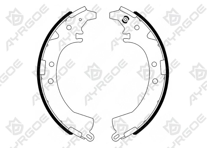AYRGOE K2333-03 Zapatas de freno Trasero Toyota Camry XV20 91-02,XV30 01-04/Rav4 XA10 XA20 96-05
