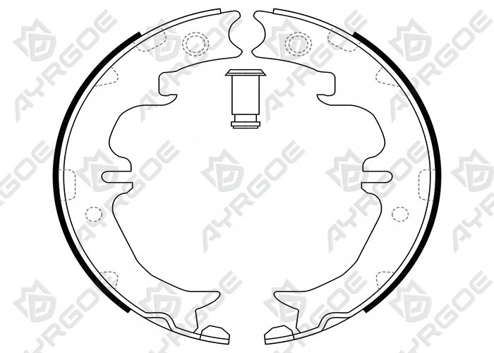 AYRGOE K2392-03 Zapatas de freno Trasero Toyota Alphard H10 H20 02-15/Estima XR10 XR20 XR30 XR40 93-06/Lexus GS S160 93-05/IS XE10 99-05/RX XU30 03-08/Highlander XU20 XU40 00-15/Rav4 XA20 00-05