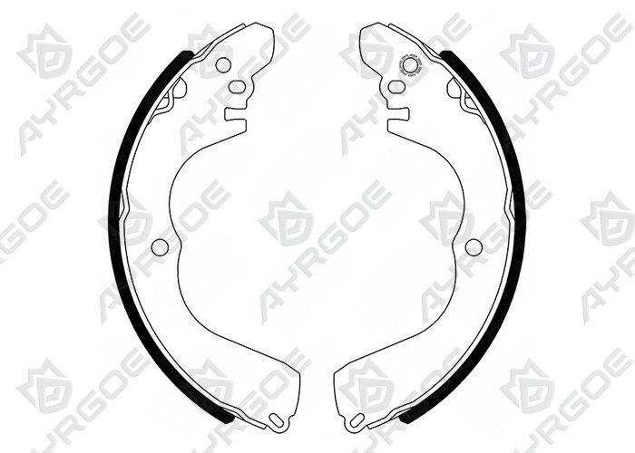 AYRGOE K6723-03 Zapatas de freno Trasero MMC Lancer 95-10/RVR 97-02/Space Wagon 97-04/Pajero IO 98-07/Outlander 02-06
