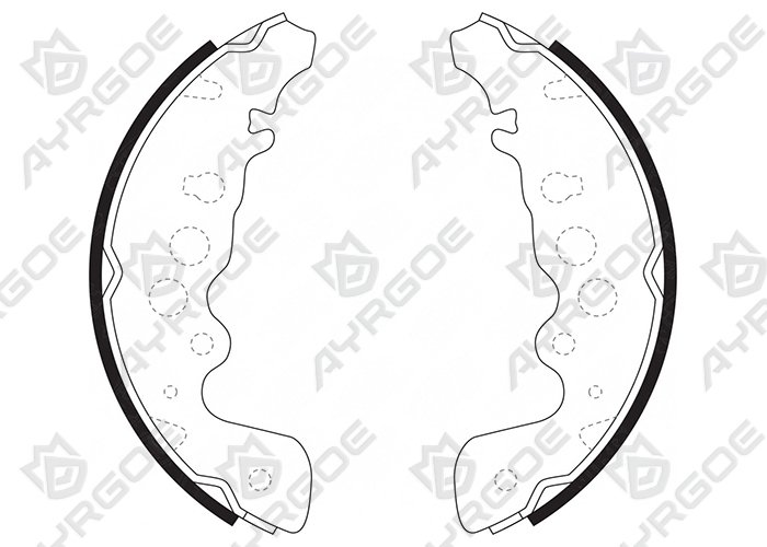 AYRGOE K9958-03 Zapatas de freno Trasero Suzuki Grand Vitara SQ420 TD02 TD62  98-05/Chevrolet Tracker 99-05