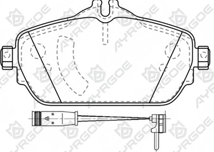 AYRGOE 000 420 87 00-03 Тормозные колодки Передний MB W213 W205