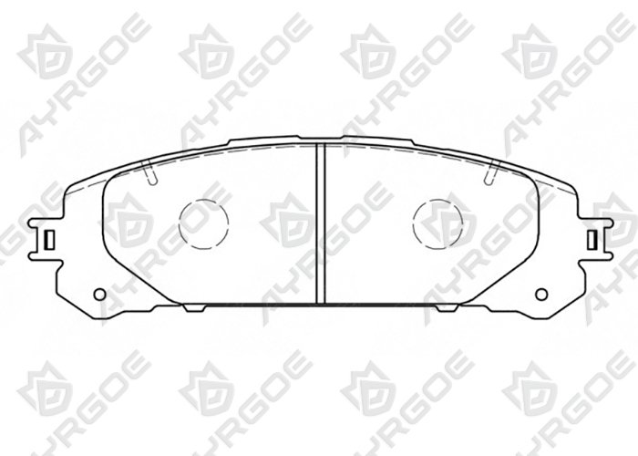 AYRGOE 04465-02530-03 Тормозные колодки Передний Toyota Highlander(Kluger) XU7# 20-/G.Highlander AS10 23-/Lexus RX AL10 08-15/Lexus:NX A10 14