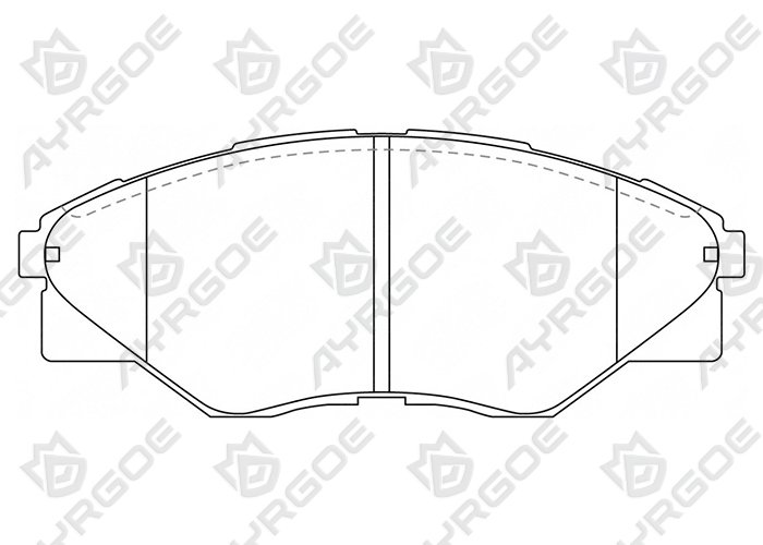 AYRGOE 04465-0K290-03 Тормозные колодки Передний Toyota KUN15 KUN16 TGN16 05-15