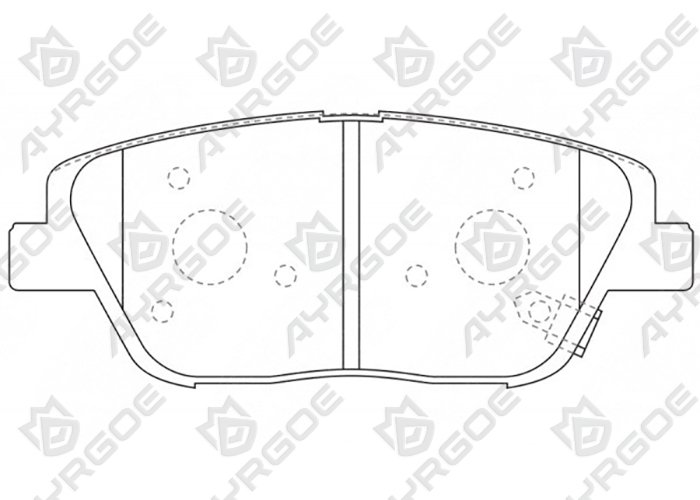 AYRGOE 58101-2TA00-03 Тормозные колодки Передний Kia Optima(K5) TF 10-15