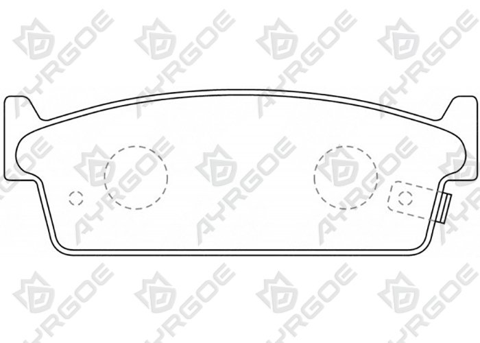 AYRGOE D1047-03 Pastillas de freno Trasero Nissan Cefiro A31 88-94Cedric Y33 95-99/Skyline R34 98-02
