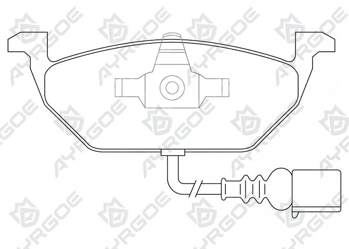 AYRGOE D11074H-03 Pastillas de freno Delantero Audi A1 11-18 A2 99-05/A3 96-10/VW Golf IV V VI 97-13/Jetta IV V VI 99-18/Polo III IV V VI 99-24/Caddy III 04-15/Bora 98-05/Skoda Octavia I II 00-13 /Yeti 09-17