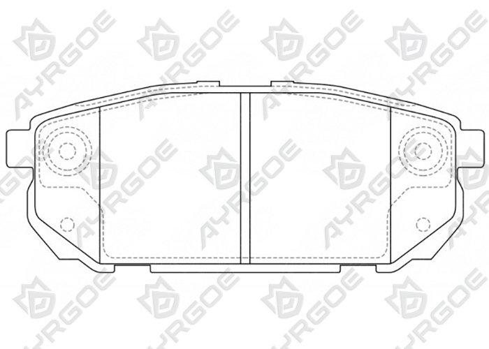 AYRGOE D11133-03 Тормозные колодки Задний Hyundai Sorento JC BL 02-09 1