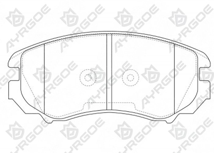 AYRGOE D11148-03 Тормозные колодки Передний Changan CS35 Plus 18-/Chery Tiggo 7Plus,7Pro,7ProMax,8Pro 20-/Exceed LX 20-/Hyundai Elantra XD 00-06, HD PA 06-11/Sonata EF NF 01-13/Tucson JM PA 06-09/Changan X5 pLS 23-/Omoda C5 22-24