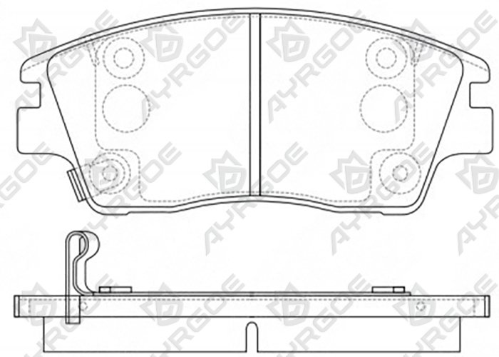 AYRGOE D11427MH-03 Тормозные колодки Передний Hyundai Tucson TL TLE 15-21/Tucson NX 18-/Sportage QL SL 15-19