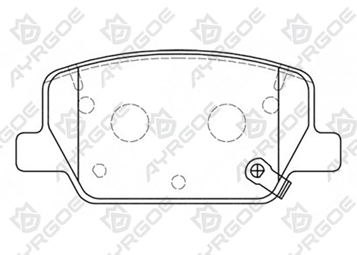 AYRGOE D11463MH-03 Тормозные колодки Задний Hyundai Santa Fe TM  PS 18-/Palisade PS 18-/Telluride PS 19-