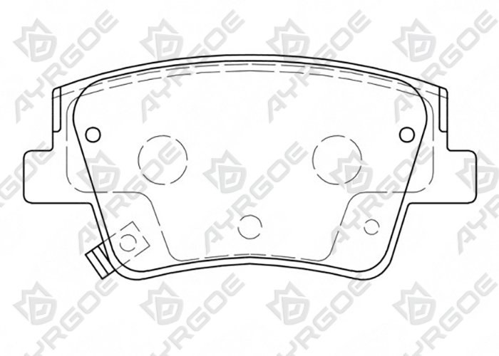 AYRGOE D11466MH-03 Brake Pad Rear Hyundai Santa Fe TM  PS 18- 1