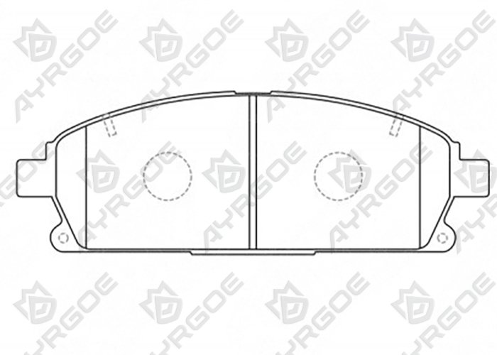 AYRGOE D1211-03 Brake Pad Front NISSAN X-Trail T30/Pathfinder Terrano R50/Elgrand E50 E51/Serena C24/Rnessa 97-02/Quest 03-09/Infiniti Q45 QX4/Honda Elysion 04-13/Acura MDX 03-06