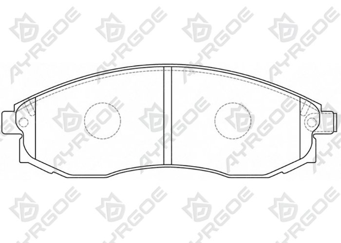 AYRGOE D1223-03 Pastillas de freno Delantero Nissan Maxima A32 3.0/Bluebird U13 2.0/MMC L200 96-07/Triton 96-07 2.8 1