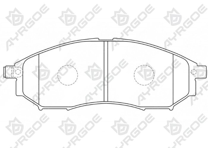 AYRGOE D1231-03 Pastillas de freno Delantero Nissan Pathfinder R51 05-15/Navara 05-15/Qashqai J10 08-14/Murano Z50 Z51 02-16/Infiniti FX35 FX37 FX45 G25 G35 G37 QX70