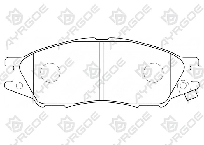 AYRGOE D1233-03 Pastillas de freno Delantero Nissan Almera N16 06-16/Sunny 98-04
