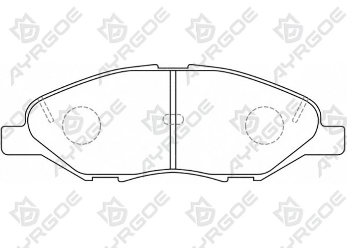AYRGOE D1250-03 Тормозные колодки Передний Nissan Note E11/Tiida C11 05-12/March 02-10/Cube 02-08