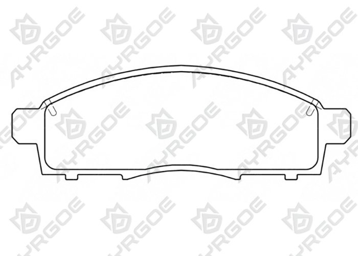 AYRGOE D1294M-03 Тормозные колодки Передний MMC Pajero Sport PB PC 08-16/L200 KB4T 05-16/Nissan NV200 Van 10-