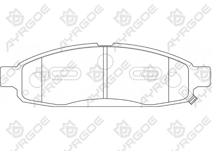 AYRGOE D1325MH-03 Тормозные колодки Передний Infiniti QX56 JA60 04-10/Nissan Armada USA WA60 04-16