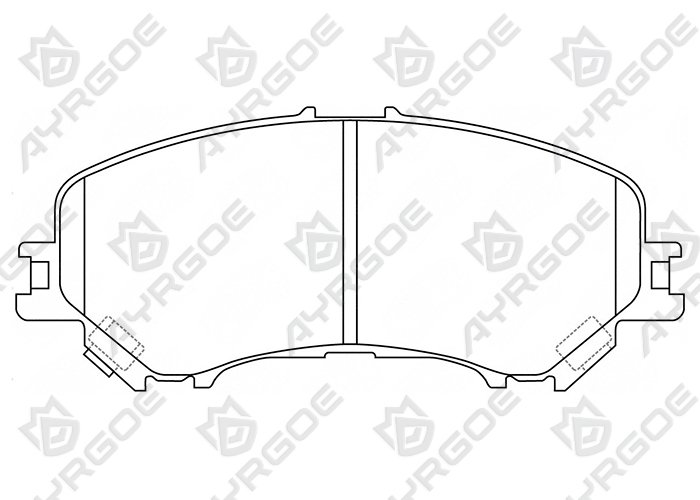 AYRGOE D1339-02-03 Тормозные колодки Передний Nissan Qashqai J10 06-13/Qashqai J11 13/X-Trail T32 13