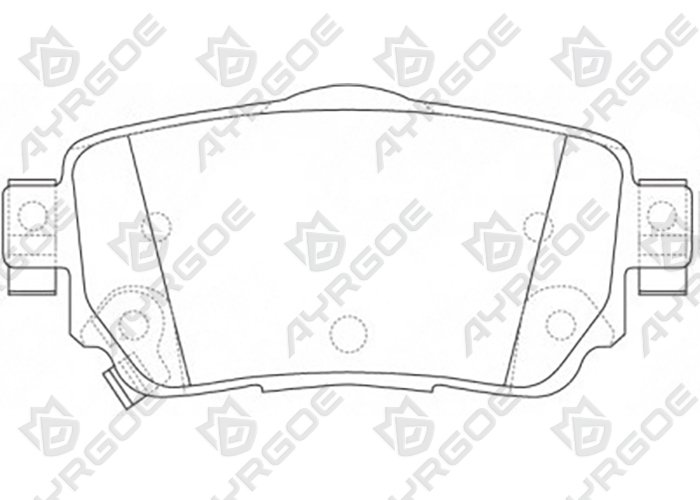 AYRGOE D1341M-03 Тормозные колодки Задний Nissan Qashqai J11 13/X-Trail T32 13 1