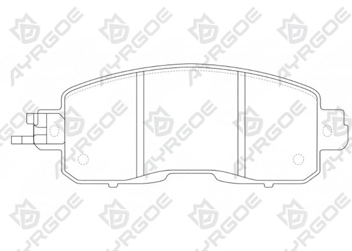 AYRGOE D1344M-03 Pastillas de freno Delantero Nissan Altima L33 12-18,L34 18-