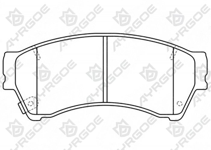 AYRGOE D20057H-03 Pastillas de freno Delantero Mazda 6 GH 08-13