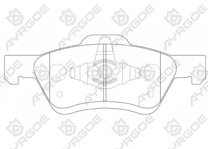 AYRGOE D20067H-03 Pastillas de freno Delantero Mazda Tribute 06-12/Ford Escape 03-12/Maverick 00-07