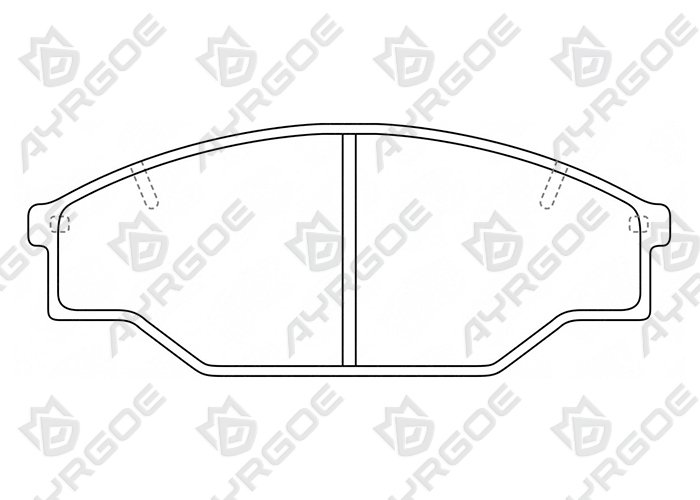 AYRGOE D2027-03 Pastillas de freno Delantero Toyota Hiace H6# H8#/Hilux N85 N14#