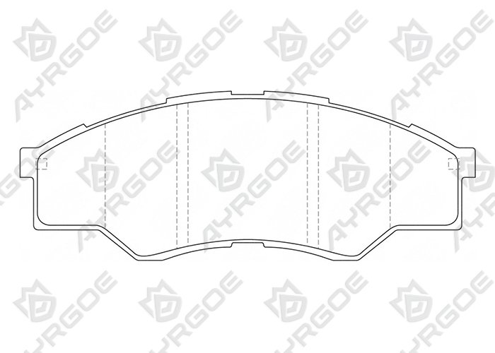 AYRGOE D2037-03 Pastillas de freno Delantero Toyota Hilux 2.5D 05-15