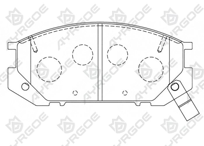 AYRGOE D2055-03 Pastillas de freno Delantero Toyota Previa TCR10,TCR2# 90-99