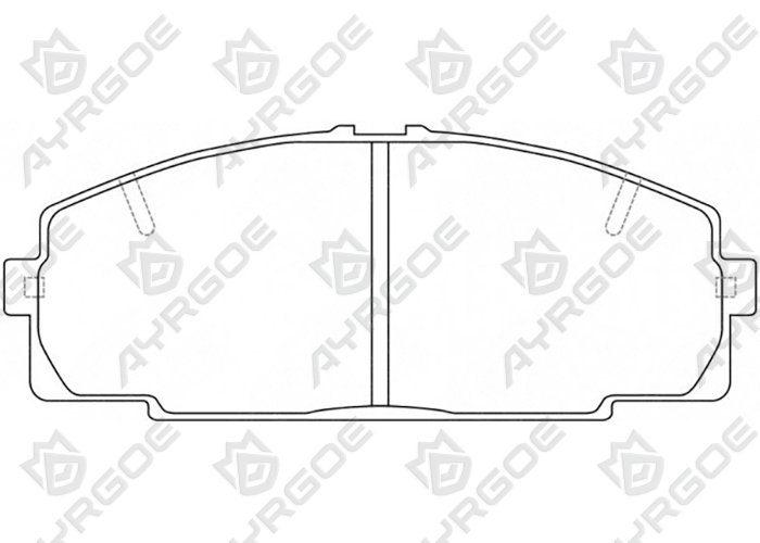 AYRGOE D2064-03 Pastillas de freno Delantero Toyota Hiace H200 2.4 95-06 1