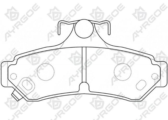 AYRGOE D2307MH-03 Pastillas de freno Trasero Toyota Camry ACV36 02-06,XV40 06-11,GSV50L 11-17