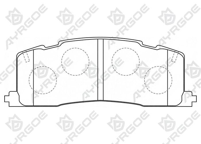 AYRGOE D2105-03 Pastillas de freno Trasero Toyota Estima(Previa) XR10 XR20 2TZ-FE 90-99