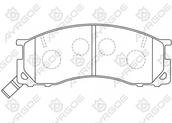 AYRGOE D2106-03 Pastillas de freno Delantero Toyota Estima(Previa) XR10 XR20 90-99