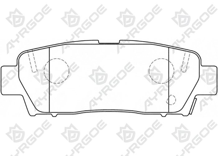AYRGOE D2131-03 Pastillas de freno Trasero Toyota Avalon MCX10 93-00/Mark II(Chaser,Cresta) GX90 92-96