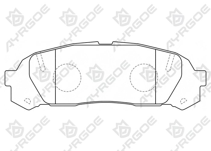 AYRGOE D2163-03 Brake Pad Rear Toyota Mark II(Cresta) X100 96-01