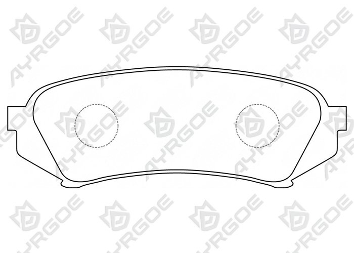 AYRGOE D2179-03 Pastillas de freno Trasero Toyota LC100 J100 4.7 98-07/Lexus LX470 J100 98-07