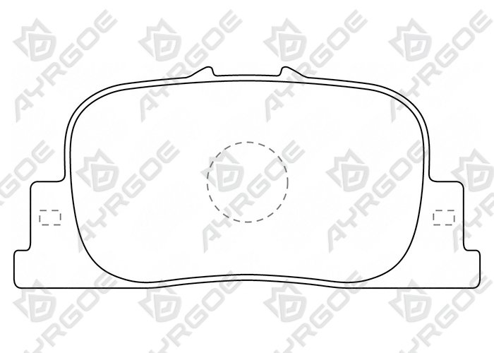 AYRGOE D2187-03 Pastillas de freno Trasero Toyota Camry SV20 91-02,XV36 02-06/Mark II SX90 92-96/Windom MCV2# 96-01/Vista XV50 98-03/Caldina T240 02-07/BYD L3 10-15/Lifan 620 10-15
