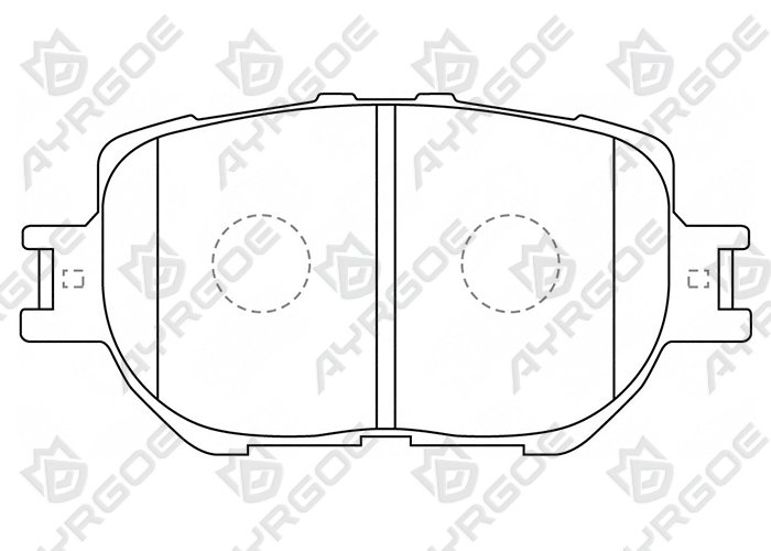 AYRGOE D2193-03 Pastillas de freno Delantero Toyota Mark II X110 00-07/Crown 99-11/Altezza XE10 98-05/Lexus IS XE30 13-20/