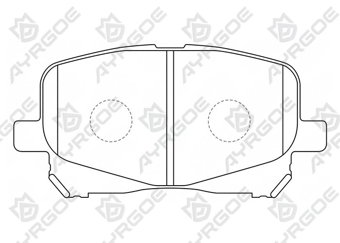 AYRGOE D2197-03 Pastillas de freno Delantero Toyota Estima(Previa) XR30 XR40 00-05