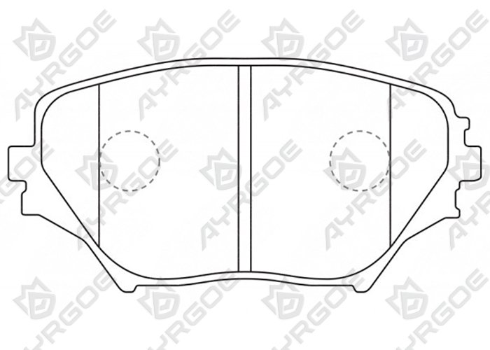 AYRGOE D2202-03 Pastillas de freno Delantero Toyota Rav4 XA20 00-05
