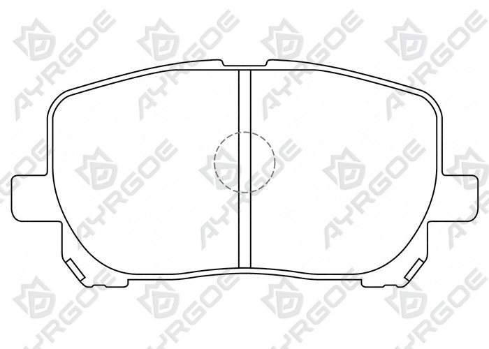 AYRGOE D2217-03 Pastillas de freno Delantero Toyota Avensis T250 03-08/Corolla Verso E130 03-08/Picnic(Ipsum) XM20 01-09/Estima Emina XR10 00-06 1