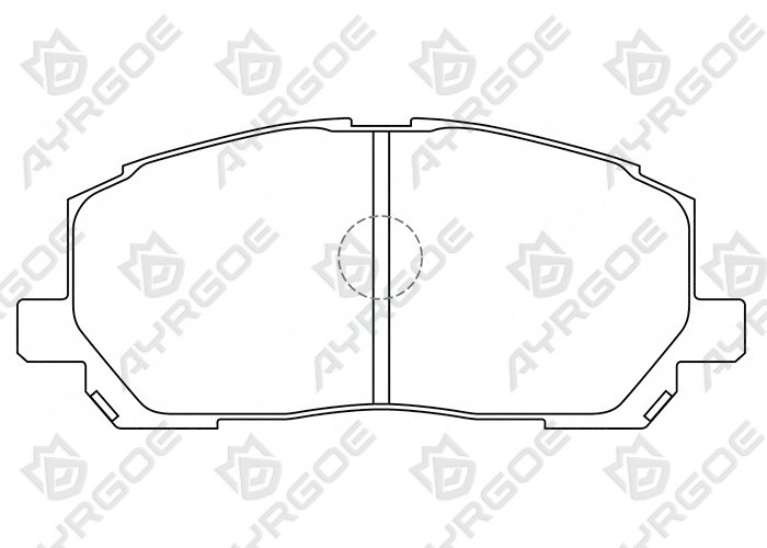 AYRGOE D2218-03 Pastillas de freno Delantero Toyota Highlander XU20 00-07/Lexus RX300 00-03