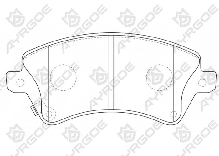 AYRGOE D2224-03 Pastillas de freno Delantero Toyota Corolla E120 00-08