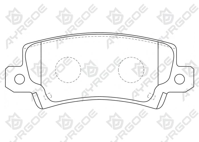 AYRGOE D2227-03 Pastillas de freno Trasero Toyota Corolla E120 00-07