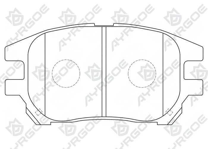 AYRGOE D2232-03 Pastillas de freno Delantero Lexus RX XU10 98-03,XU30 03-06/Harrier XU10 98-03