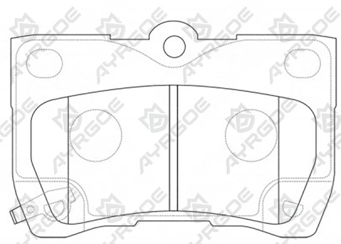 AYRGOE D2243-03 Pastillas de freno Trasero Lexus GS S190 05-11/Lexus IS XE20 05-15