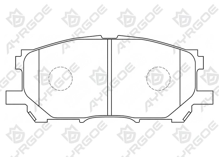 AYRGOE D2249-03 Pastillas de freno Delantero Toyota Highlander XU20 3.0 3.3 00-07/Lexus XU30 03-06 1