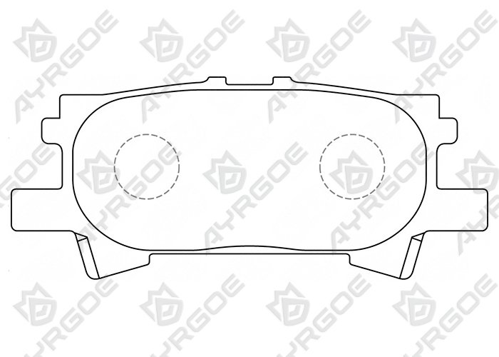 AYRGOE D2250-03 Pastillas de freno Trasero Toyota Highlander XU20 00-07/Lexus RX300 RX330 RX350 03-08