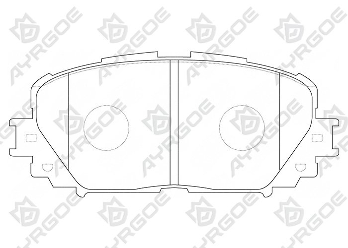 AYRGOE D2253-03 Pastillas de freno Delantero Toyota Corolla E160 12-/Yaris XP90 05-13,XP150 13-16